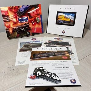 Lionel Legendary Trains Catalog & Poster Lot 1998 Heritage Model Train Brochure